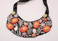 سنگ رزین بزرگ دستباف جواهرات گردنبند، تزیینات صنایع گردنبند (NL-958)
