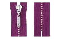 مد خودکار قفل # 8 کریستال الماس زیپ برای پوشاک / صفحه اصلی نساجی