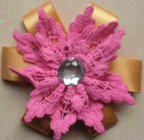توری پنبه مصنوعی گل خوشه بافته شده برای لباس، دست ساز بافته شده گل