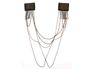 طلا و جواهر شانه زنجیره حاشیه طرح دستباف گردنبند، صنایع گردنبند (NL-443)