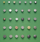 دکمه های سفارشی ساخته شده فلزی قابل شستشو ضربه محکم و ناگهانی برای شکل لباس گرد
