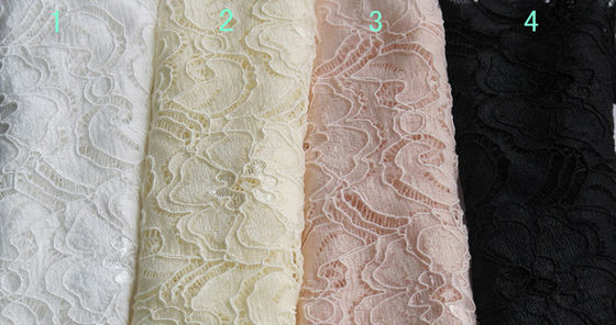 توری 80٪ نایلون 20٪ پارچه Spandex زیبا زیبا CY-LW0783