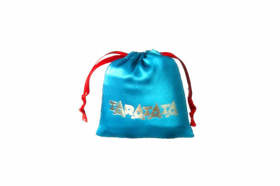 طناب کشی جواهر آبی کیسه هدیه بسته بندی، سر و صدا تصحیح 13 * 16CM