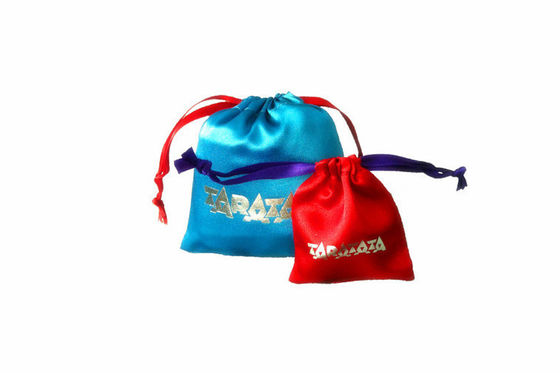 طناب کشی جواهر آبی کیسه هدیه بسته بندی، سر و صدا تصحیح 13 * 16CM